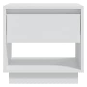 vidaXL Bedside Cabinet White 45x34x44 cm Engineered Wood