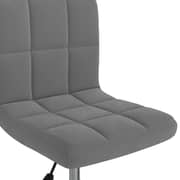 vidaXL Swivel Dining Chair Dark Grey Velvet