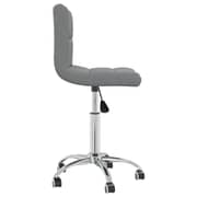 vidaXL Swivel Dining Chair Light Grey Fabric