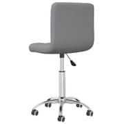 vidaXL Swivel Dining Chair Light Grey Fabric