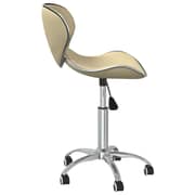 vidaXL Swivel Dining Chairs 6 pcs Cream Faux Leather