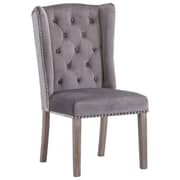 vidaXL Dining Chairs 4 pcs Grey Velvet