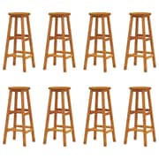 vidaXL Bar Stools 8 pcs Solid Wood Acacia