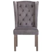 vidaXL Dining Chairs 2 pcs Grey Velvet