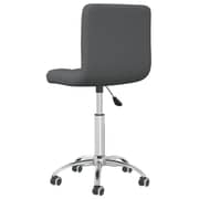 vidaXL Swivel Dining Chair Dark Grey Fabric