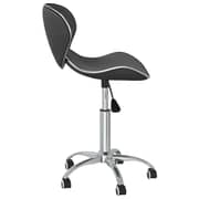 vidaXL Swivel Dining Chairs 4 pcs Grey Faux Leather
