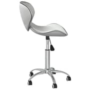 vidaXL Swivel Dining Chairs 4 pcs White Faux Leather