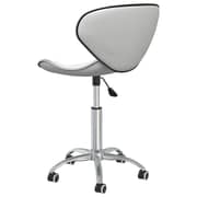vidaXL Swivel Dining Chairs 4 pcs White Faux Leather