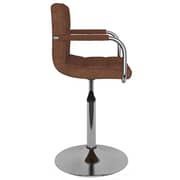 vidaXL Dining Chair Brown Fabric