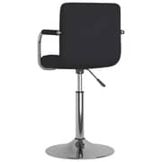 vidaXL Dining Chair Black Fabric