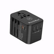 Max & Max Universal Travel Adaptor Black