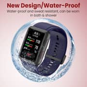 Moxedo Silicone Waterproof Adjustable Replacement Watch Band 133mm Compatible for Huawei Watch D (Navy Blue/Large)