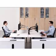 Upergo Full Motion Dual Monitor Stand Silver 17-32inch