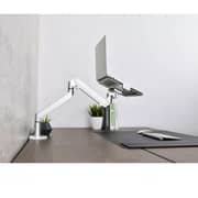Upergo 2 In 1 Laptop Stand with Monitor Arm 17-27inch Silver
