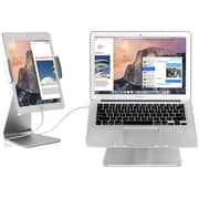 Upergo Aluminum Adjustable Laptop Stand 17inch Silver