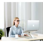 Upergo Aluminum Adjustable Laptop Stand 17inch Silver