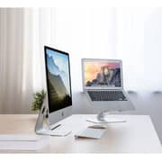 Upergo Aluminum Adjustable Laptop Stand 17inch Silver