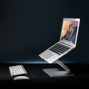 Upergo Aluminum Adjustable Laptop Stand 17inch Silver