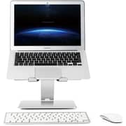 Upergo Aluminum Adjustable Laptop Stand 17inch Silver