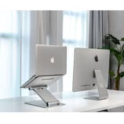 حامل لابتوب قابل للضبط مقاس 17 بوصة لون فضي من أوبرجو