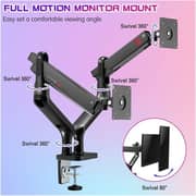 Gameon Dual Gaming Monitor Arm 17-33inch Space Grey