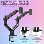 Gameon Dual Gaming Monitor Arm 17-33inch Space Grey