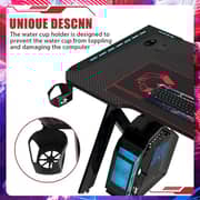 Gameon Hawksbill Series RGB Flowing Light Gaming Desk Black