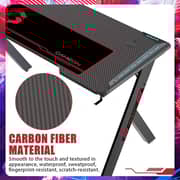 Gameon Hawksbill Series RGB Flowing Light Gaming Desk Black