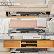 2-in-1 Foldable Treadmill | Ultra-Thin Walking Pad, 2.25HP Quiet Brushless Motor, LED Display & FS App | Under-Desk Treadmill for Home & Office, Compact Running Machine – EM-1263