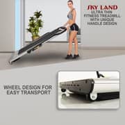 2-in-1 Foldable Treadmill | Ultra-Thin Walking Pad, 2.25HP Quiet Brushless Motor, LED Display & FS App | Under-Desk Treadmill for Home & Office, Compact Running Machine – EM-1263