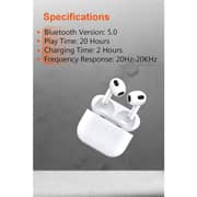 Porodo Wireless Earbuds 3 White - PB-ARPD3-WH