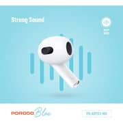 Porodo Wireless Earbuds 3 White - PB-ARPD3-WH