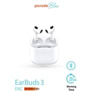 Porodo Wireless Earbuds 3 White - PB-ARPD3-WH