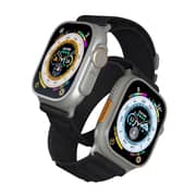 Porodo Smart Watch Ultra Titanium with 1.86 Inch Wide Screen -15 Days Standby - Black