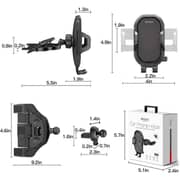 Yesido CD Disc Car Phone Holder Black