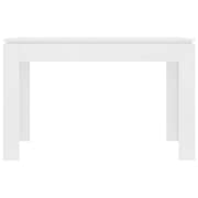 vidaXL Dining Table White 120x60x76 cm Engineered Wood