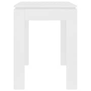 vidaXL Dining Table White 120x60x76 cm Engineered Wood