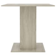 vidaXL Dining Table Sonoma Oak 80x80x75 cm Engineered Wood