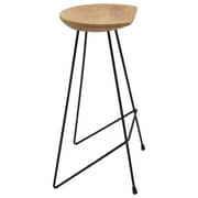 vidaXL Bar Stools 2 pcs Solid Teak Wood