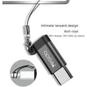 Yesido Micro USB To Type-C to Lightning Connector Adapter Black