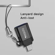 Yesido Portable Micro USB to USB OTG Adapter Black
