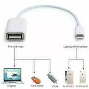 Yesido Lightning USB 2.0 OTG Cable White