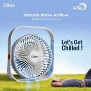 Clikon 3 Speed Recharagbe Fan 6
