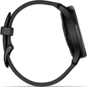 Garmin 010-02665-00 Vivomove Trend Hybrid Smart Watch 40mm Slate Stainless Steel Bezel With Black Case and Silicone Band