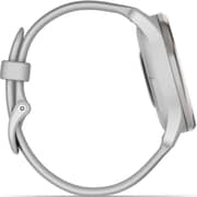Garmin 010-02665-03 Vivomove Trend Hybrid Smart Watch 40mm Silver Stainless Steel Bezel With Mist Grey Case and Silicone Band