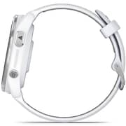 Garmin 010-02809-11 Forerunner 965 Smart Watch 47mm Titanium Bezel With Whitestone Case and Whitestone/Powder Grey Silicone Band