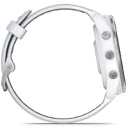 Garmin 010-02809-11 Forerunner 965 Smart Watch 47mm Titanium Bezel With Whitestone Case and Whitestone/Powder Grey Silicone Band