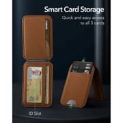 ESR HaloLock Vegan Leather Wallet Tan Suede