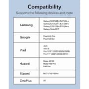  محول سماعات 2×1 USB-C باللون الرمادي من ESR