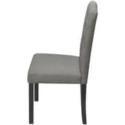 vidaXL 4 Dining Chairs Fabric Upholstery Dark Grey